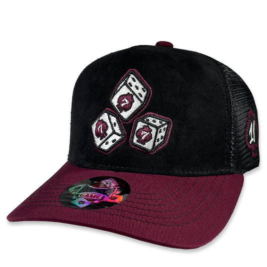 Gorra 1iron Trendy Dados Lucky Wine